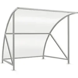 Überdachungssystem Modell Bamberg, transparent, B 2040 mm, verzinkt