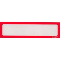 Ultradex Infotasche, magnetisch, für Überschriften, B 225 x H 60 mm, A4, rot