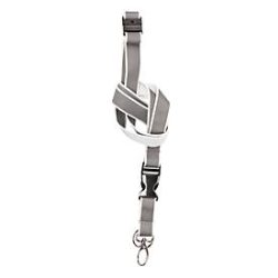 Umhängeband für Ausweishalter/Namensschild Tarifold, B 20 x H 550 mm, reflektierend, weiss, 10 Stück