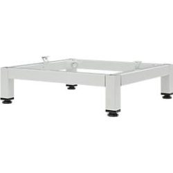 Untergestell für Schliessfach Würfel, B 380 x T 370 x H 100 mm, mit 4 Füssen, zerlegt, Stahl, lichtgrau RAL 7035