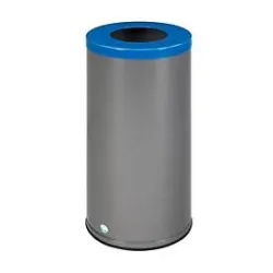 VAR Wertstoffsammelgerät WSG 70, 70 l, Aluminium-Griff, 8 kg, freistehend, blau RAL 5010