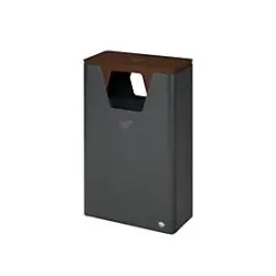 VAR Wertstoffsammelgerät WSG 82, 60 l, Stahl, eisenglimmer beschichtet, Aluminiumgriff, grün RAL 6001