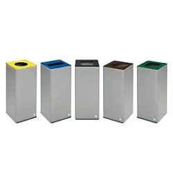 VAR Wertstoffsammler Quadro, 5-fach Sortierung, 350 l, 55 kg