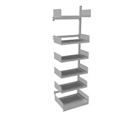 Variabo Freiarmregal, Anbaufeld, einseitig, 400 mm Fachbodentiefe, 750 x 2500 mm