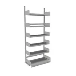 Variabo Freiarmregal, Grundfeld, einseitig, 400 mm Fachbodentiefe, 1000x2500 mm