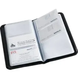 Visitenkartenbuch, für 120 Visitenkarten, schwarz