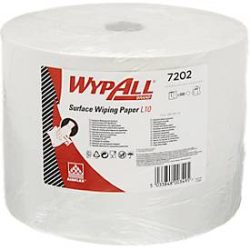 WYPALL* Wischtuch L-10 EXTRA + Grossrolle, aus Airflexmaterial, 1000 Tücher, 1-lagig, weiss