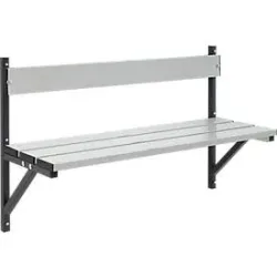 Wandbank, Alu, L 1015 mm, anthrazit (RAL 7016)