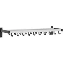 Wandgarderobe, 19 Einzelhaken, Hutablage