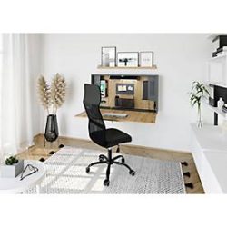 Schreibtisch Office Braun Holzwerkstoff 120 cm Abschliessbar - Farbe: Asteiche - Schreibtisch