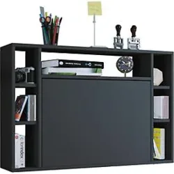 VCM - Computertisch hängend | Klapptisch | Wandschreibtisch | Maße ca. H. 60 x B. 90 x T. 20 cm | Schreibtisch - Wandila, One Size, Schwarz