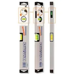 Wasserwaage PROJAHN, mit Vertikal-Spiegel-Libelle, Toleranz 0,5 mm/m, L 100 cm