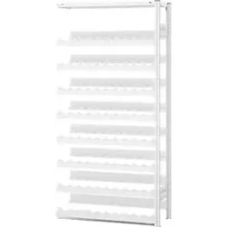 Weinflaschenregal, Anbaufeld, Stecksystem, 8 Einsätze, H 2000 x B 1000 x T 300 mm