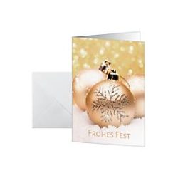 SIGEL Weihnachtskarten A6 DS091 Weihnachtskugeln 25 St&uuml;ck