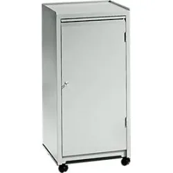 Werkzeugschrank, Kugel-Lenkrollen, H 1000 x B 500 x T 500 mm, lichtgrau