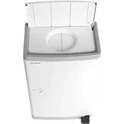 Windeleimer Janibell Diaper Pail, Volumen 43 l, mit Fusspedal & Doppeldeckel, L 140 x B 292 x H 422 mm, ABS-Kunststoff, weiss
