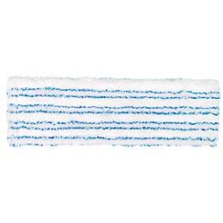 Wischmopp Bezug Sprintus Premium, Mikrofaser/Borste, mit Laschen, B 500 mm, 5 Stück, weiss/blau