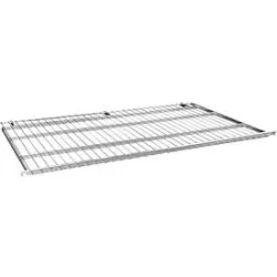 Zwischenboden für Stahl-Rollbehälter in Euro-Mass, 20 mm Aufkantung vorne, BxT 600 x 600 mm