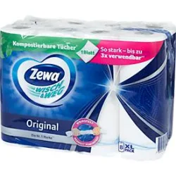 Zewa Küchenrolle Wisch & Weg Original 2-lagig 8 Rollen à 45 Blatt