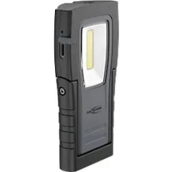 ANSMANN WL400R Slim LED Arbeitsleuchte, 400 Lumen, IP65, Stossfest, Li-Po Akku, Magnetfuss, Gürtelclip, schwarz
