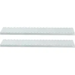 2 Fachböden, B 1282 x T 500 mm, verzinkt