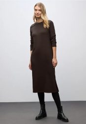 Rippstruktur Kleid
