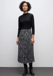 Plissée Chiffon Kleid