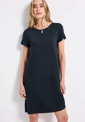 T-Shirt-Kleid in Unifarbe