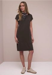 Knielanges Kleid aus Jersey
