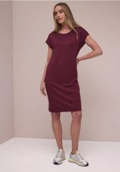 Knielanges Kleid aus Jersey