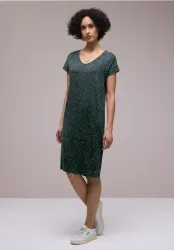 Knielanges Kleid aus Jersey mit Print