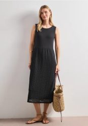 Midikleid mit Rock aus Spitze