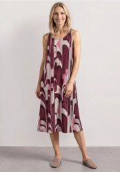 Knielanges Kleid mit Schnallendetail