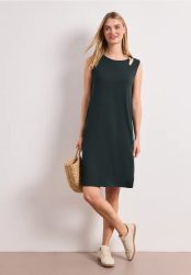 Knielanges Kleid mit Schnallendetail