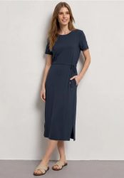 Midikleid aus Jersey mit Rundhals