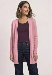 Langarm Cardigan mit aufgesetzten Taschen