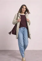 Blousonmantel mit Steppmuster