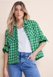 Kurze Bouclé Jacke