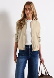 Blouson in Unifarbe