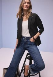Basic Blazer aus Jersey