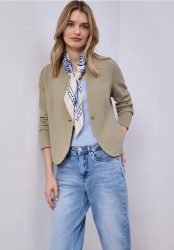Blazer aus Jersey mit Struktur
