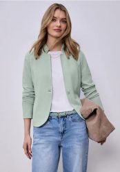 Blazer aus Jersey mit Struktur