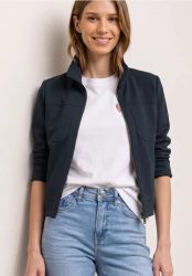 Jacke mit Zipper und Brusttaschen