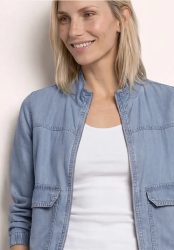 Blouson mit Stehkragen aus Lyocell
