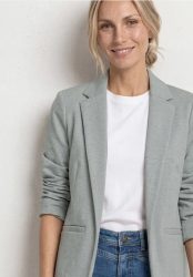 Blazer im langen und offenen Schnitt