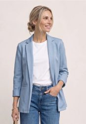 Blazer im langen und offenen Schnitt