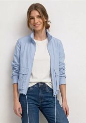 Jacke mit Stehkragen und Zipper