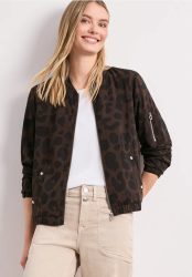 Blouson mit Zipper und Print