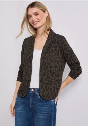 Blazer mit Reverskragen und Leo