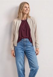 Langarm Blouson mit Zipper